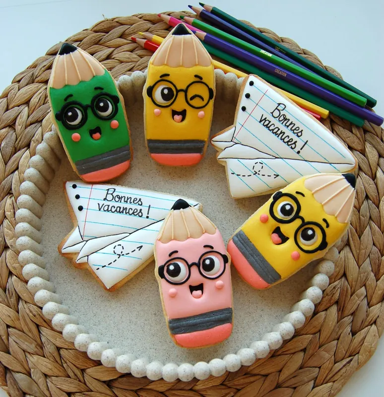 Biscuits personnalisés pour remercier la maîtresse en fin d’année scolaire