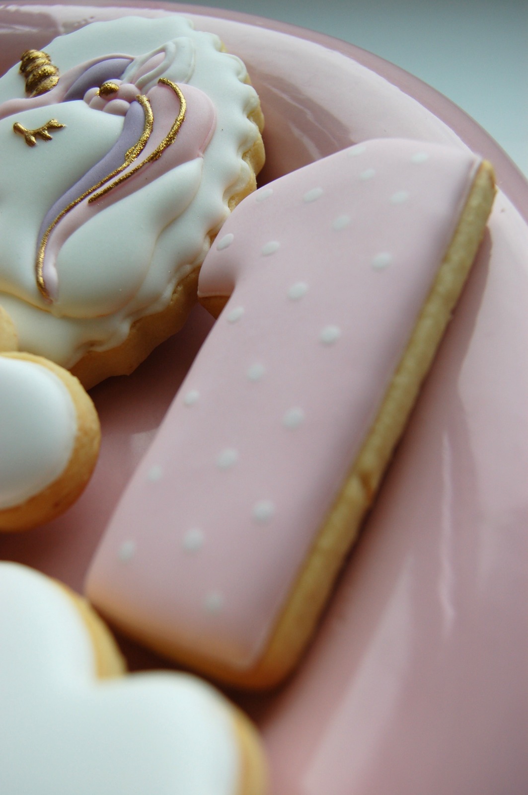 Chiffre personnalisé rose à pois